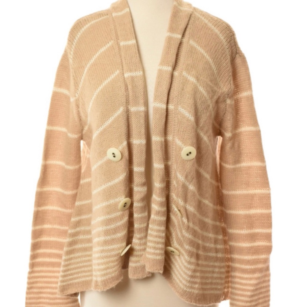 Free People Wool Angora Cardigan Cardi Sweater - Picture 4 of 7